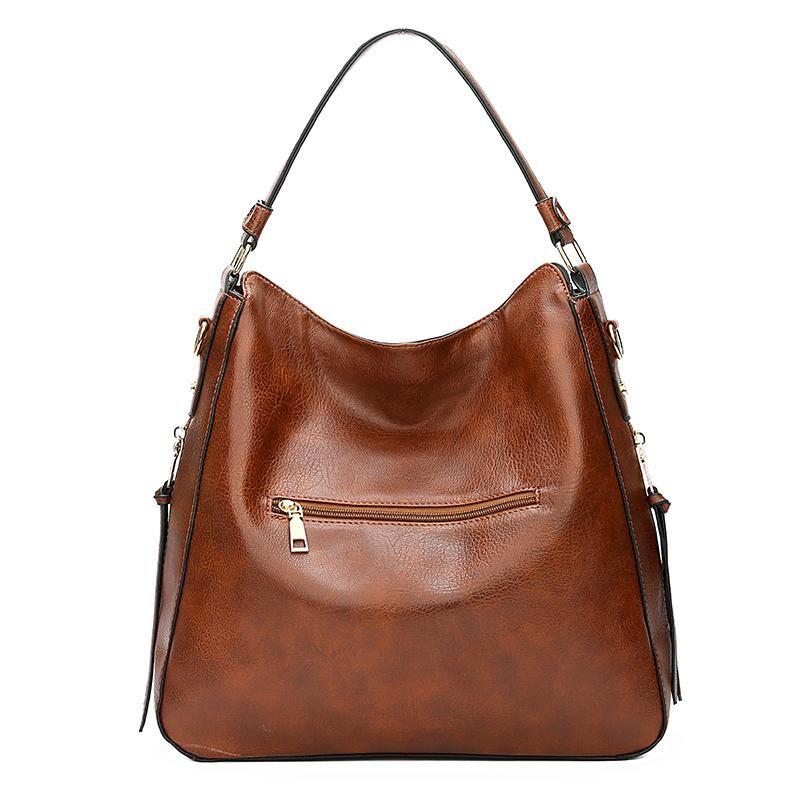 Luxury Leather Crescent Anti-Theft Handbag + FREE Pouch Wallet