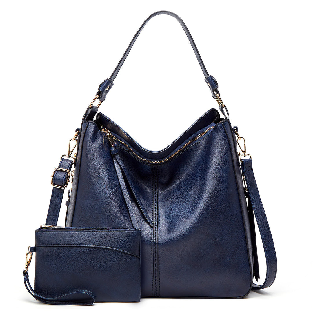 Luxury Leather Crescent Anti-Theft Handbag + FREE Pouch Wallet