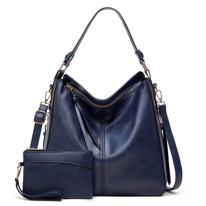 Luxury Leather Crescent Anti-Theft Handbag + FREE Pouch Wallet