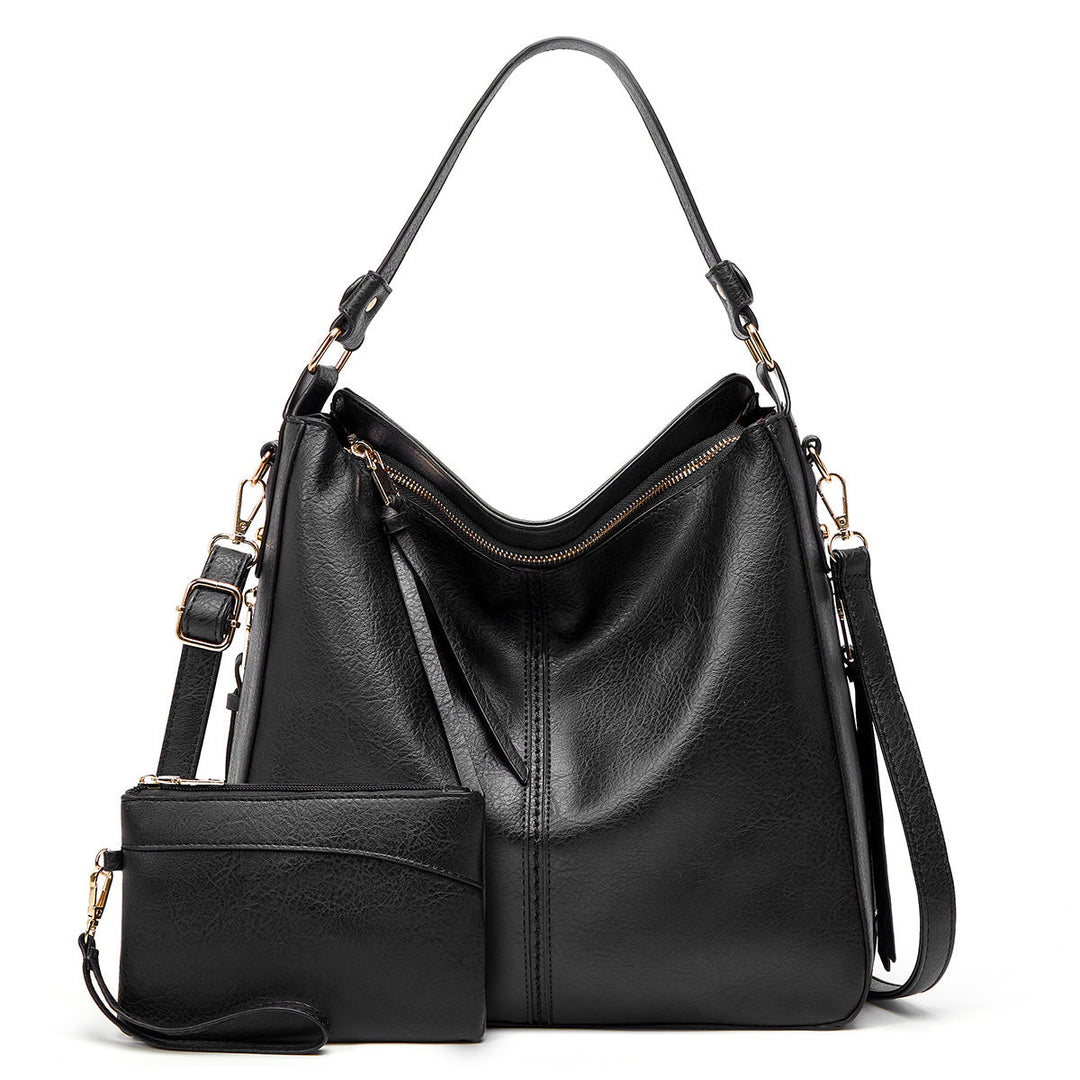 Luxury Leather Crescent Anti-Theft Handbag + FREE Pouch Wallet