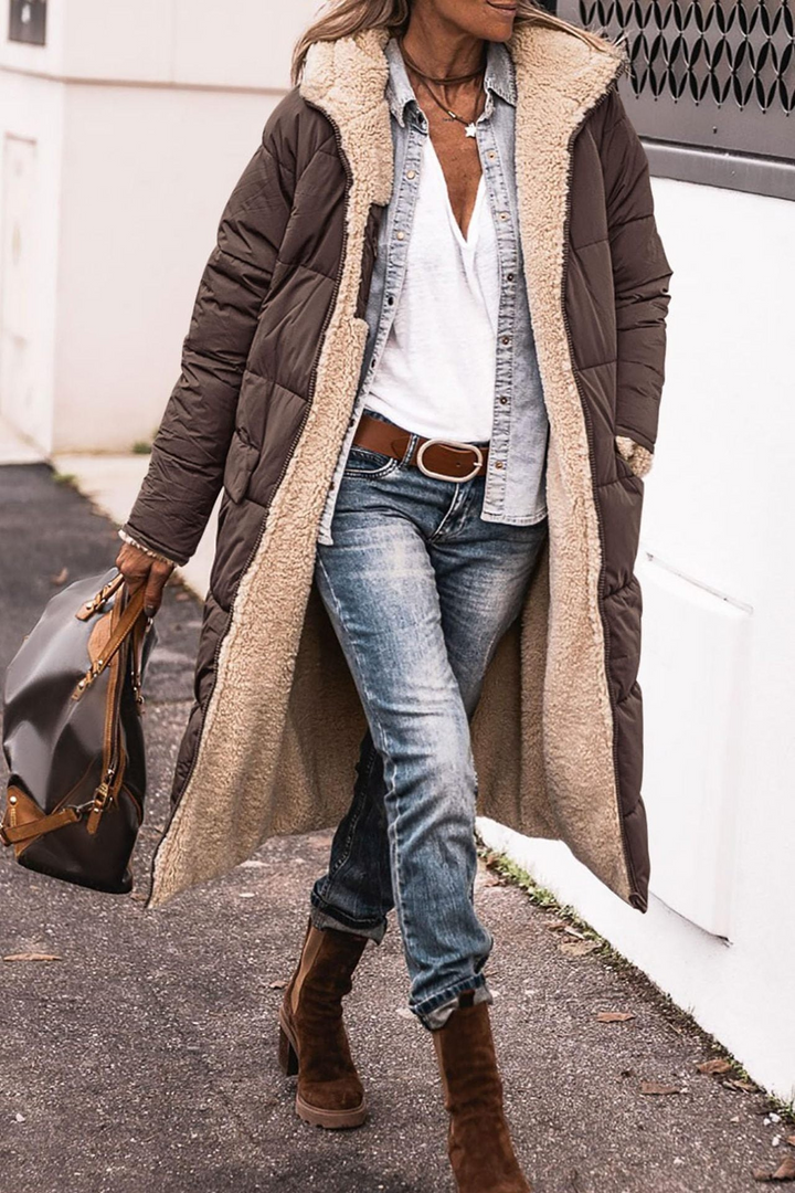 Amelia | Elegant Reversible Coat for Women