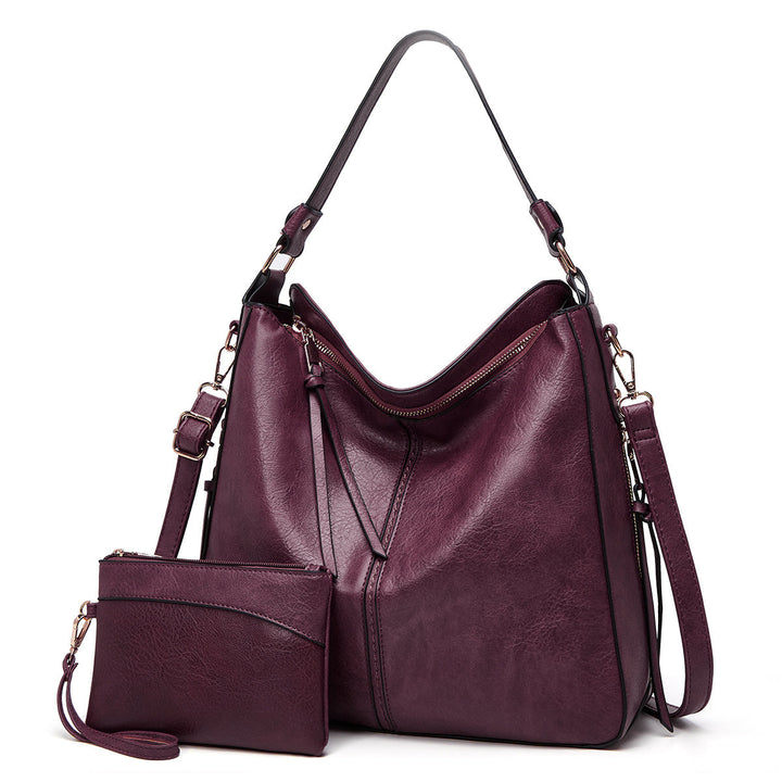Luxury Leather Crescent Anti-Theft Handbag + FREE Pouch Wallet