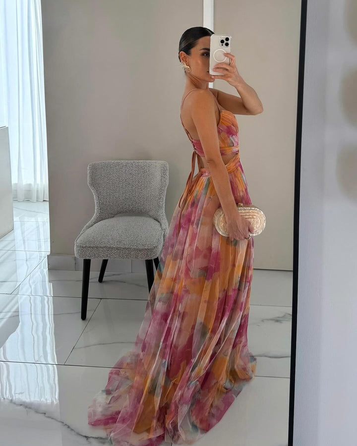 Fiora | Elegant Floral Maxi Dress