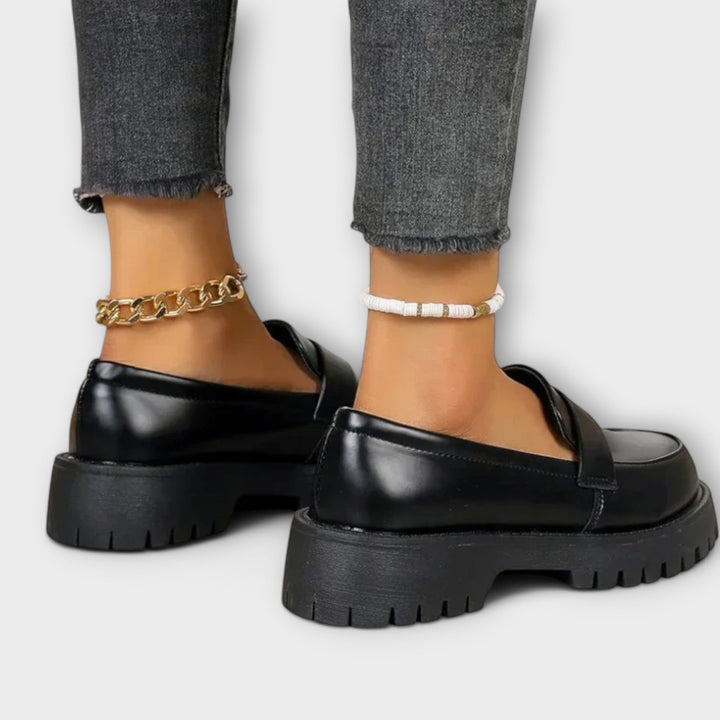 Zelvana – Women's Orthopedic Moccasins with Satin Wedges