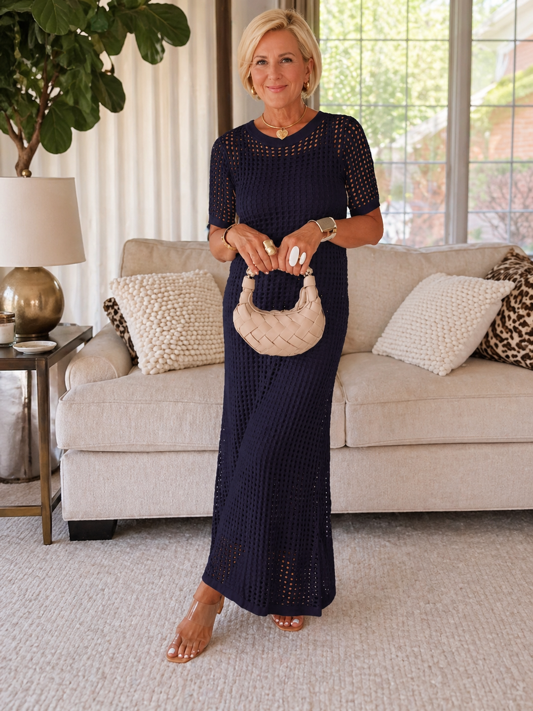 Bethany - Cut-Out Long Maxi Dress + Free Inner Dress