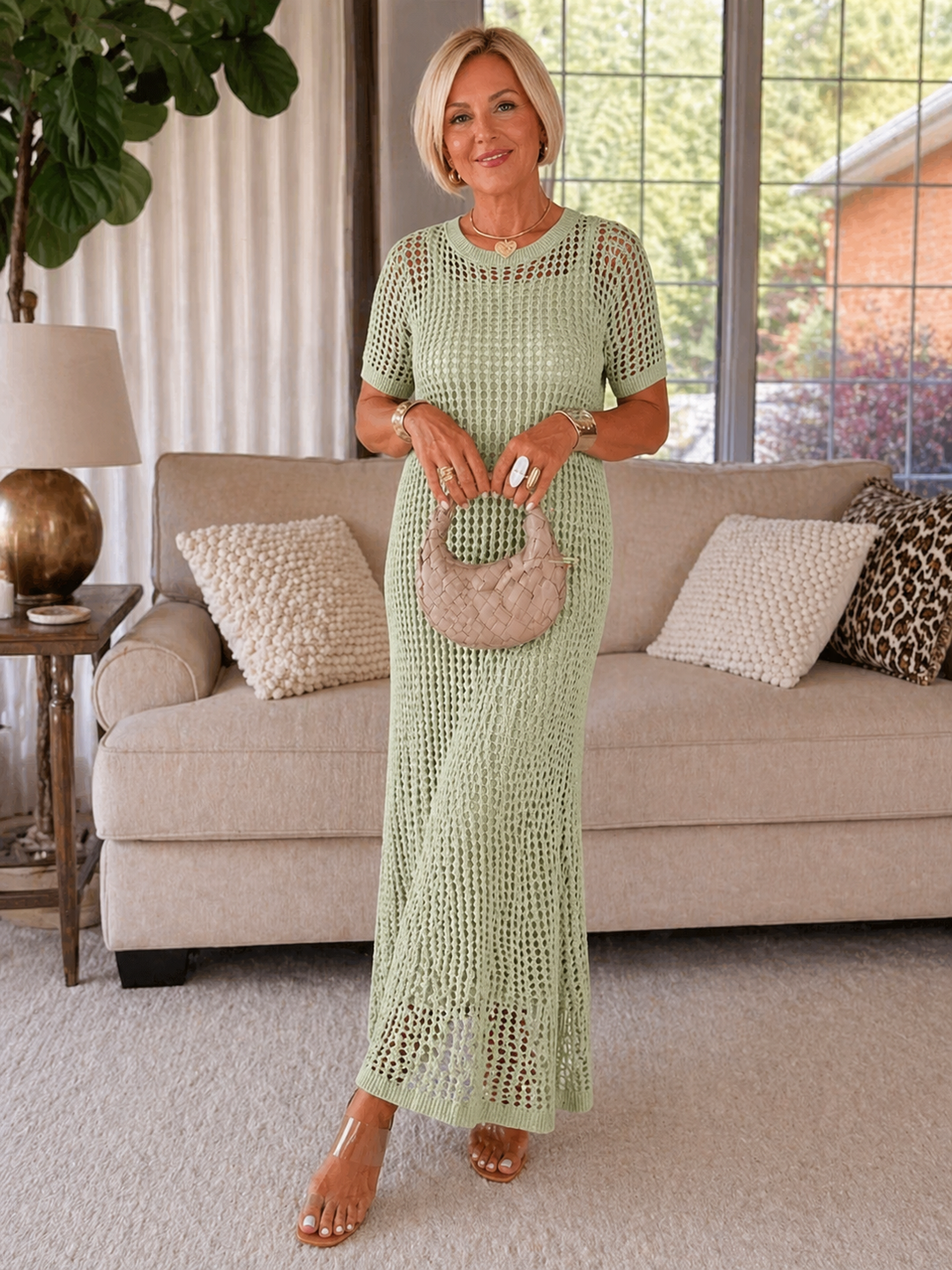 Bethany - Cut-Out Long Maxi Dress + Free Inner Dress