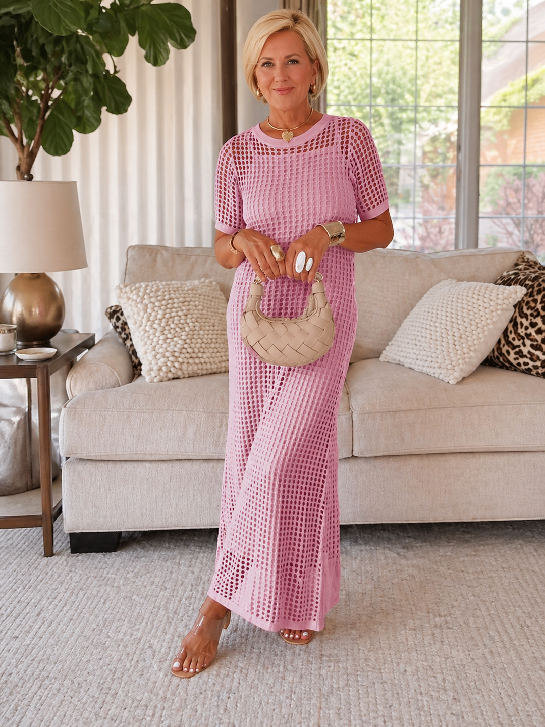 Bethany - Cut-Out Long Maxi Dress + Free Inner Dress