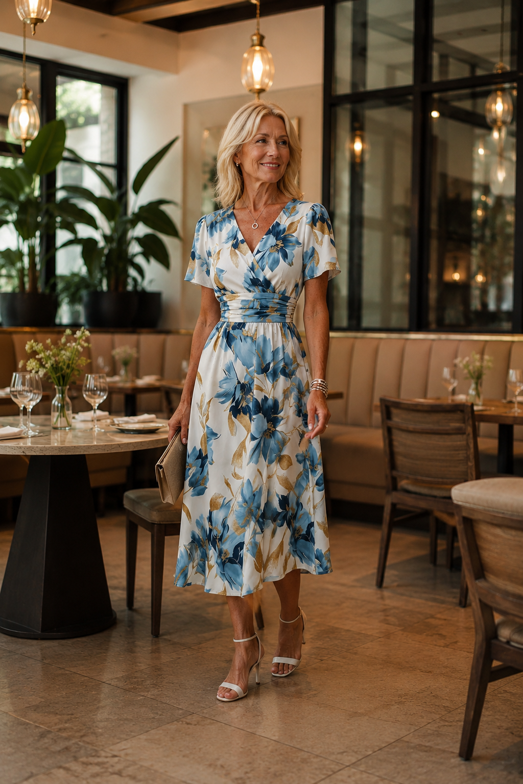Elvira | Floral Midi Dress