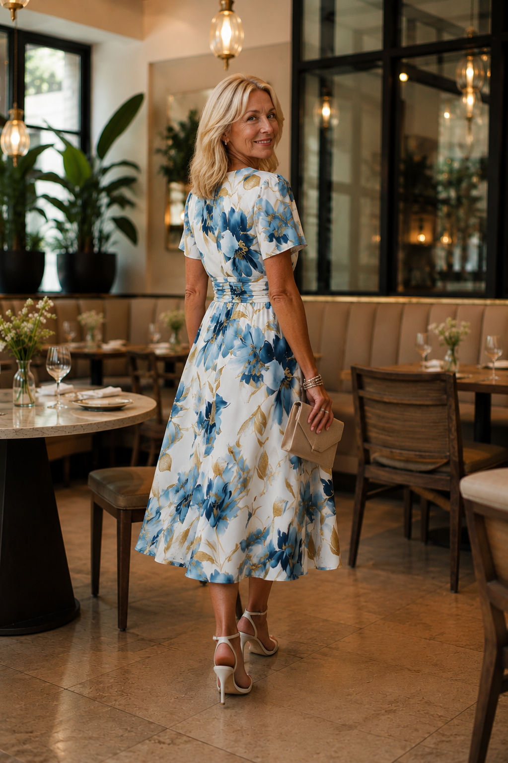 Elvira | Floral Midi Dress
