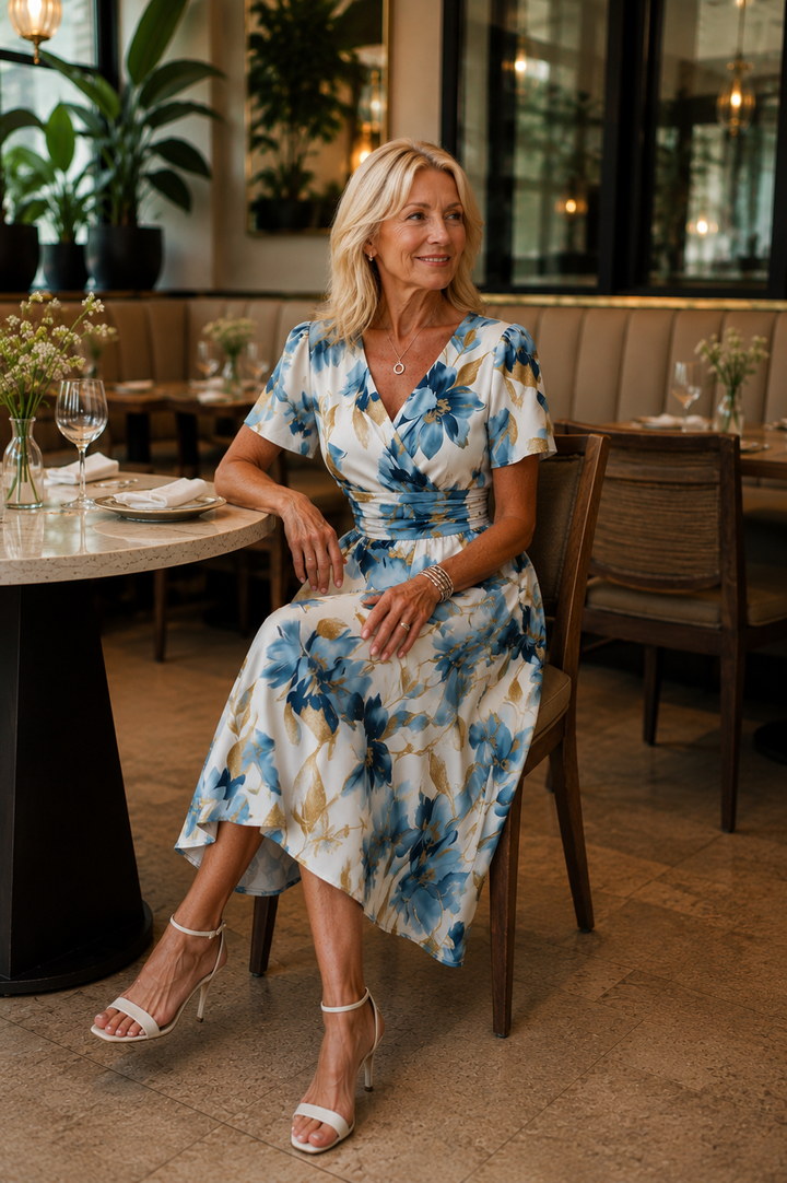 Elvira | Floral Midi Dress