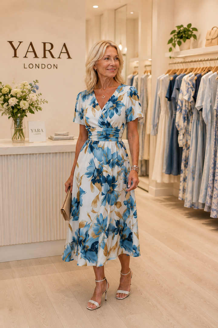 Elvira | Floral Midi Dress
