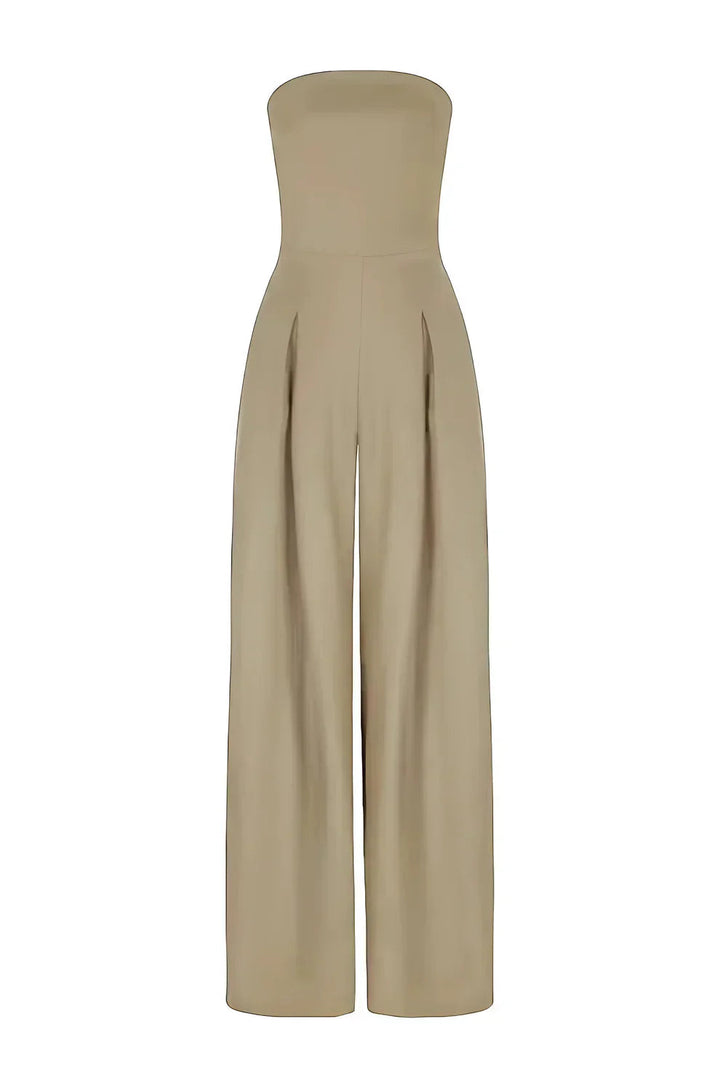 Alissa | Strapless Wide-Leg Jumpsuit