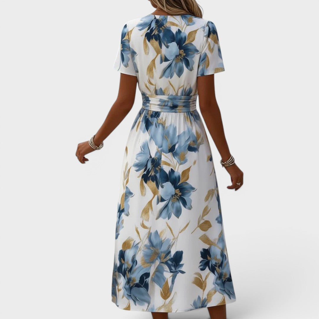 Elara | Floral Midi Dress