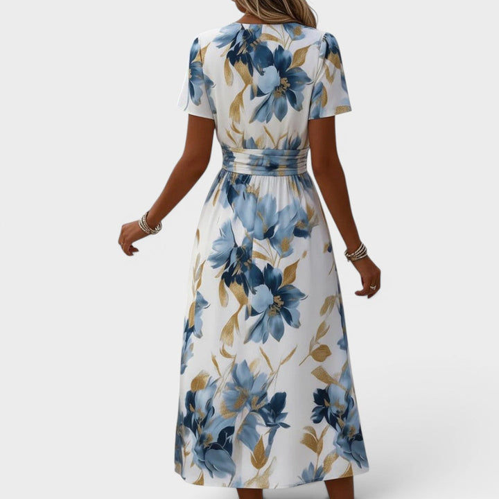 Elara | Floral Midi Dress