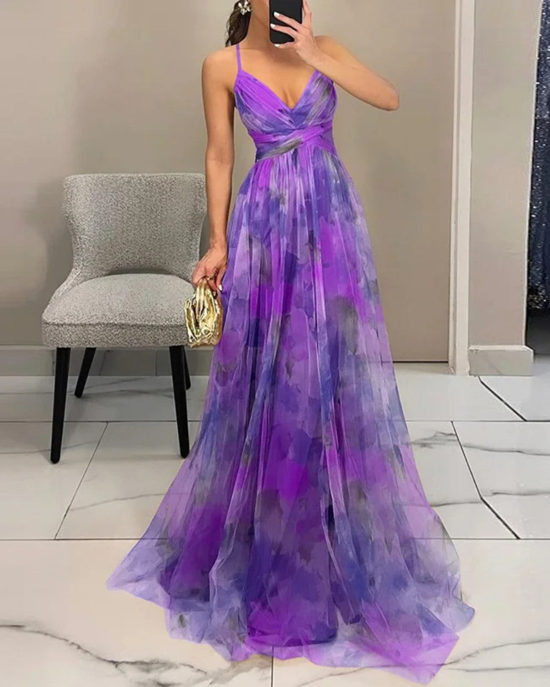 Fiora | Elegant Floral Maxi Dress