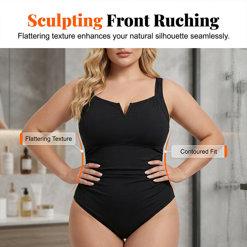 Rosa - Plus-size one-piece swimsuit with a shaping effect