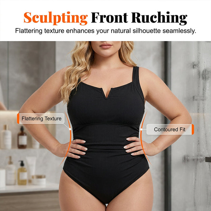 Rosa - Plus-size one-piece swimsuit with a shaping effect