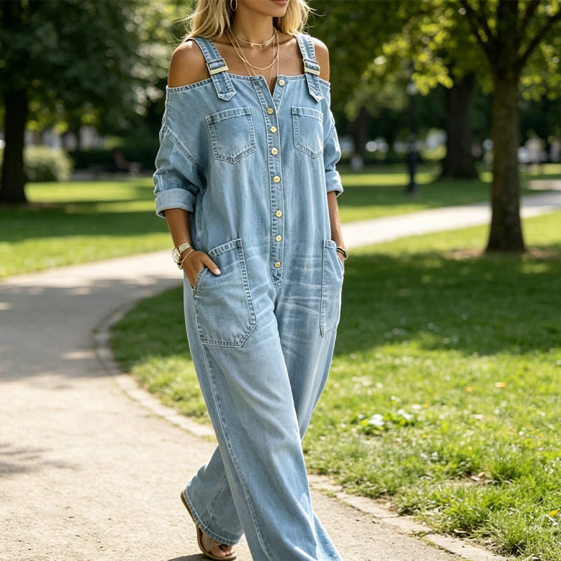 Amelia | Relaxed Wide-Leg Jumpsuit